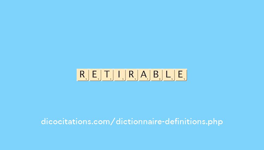 retirable