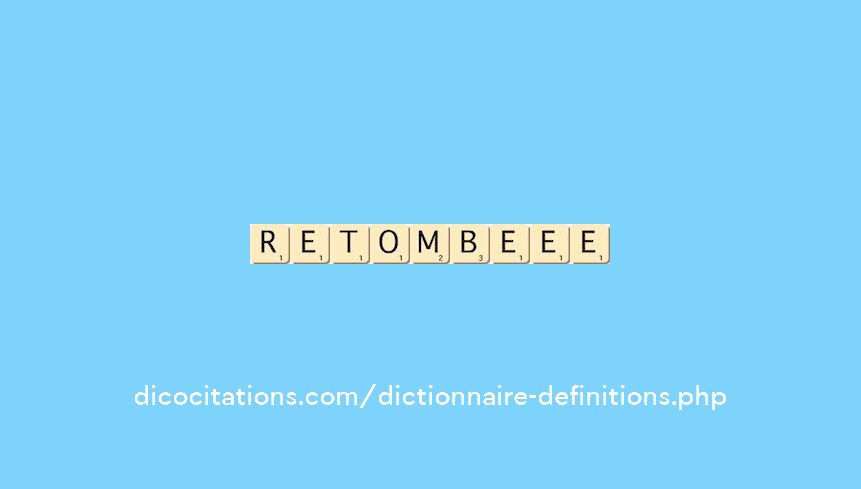 retombe--ee