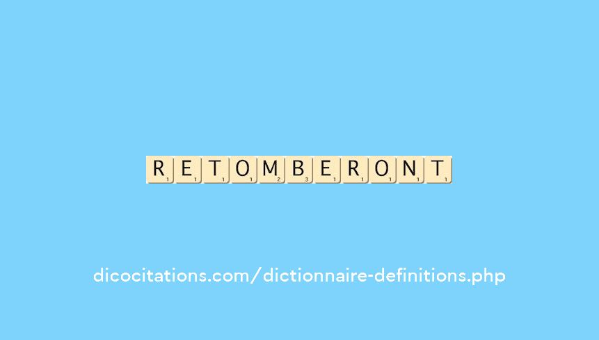 retomberont retomberont