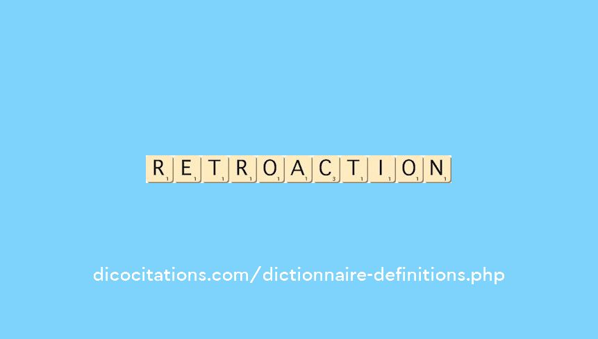 retroaction