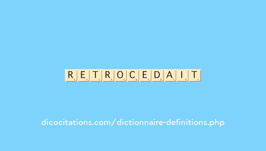 retrocedait retrocedait