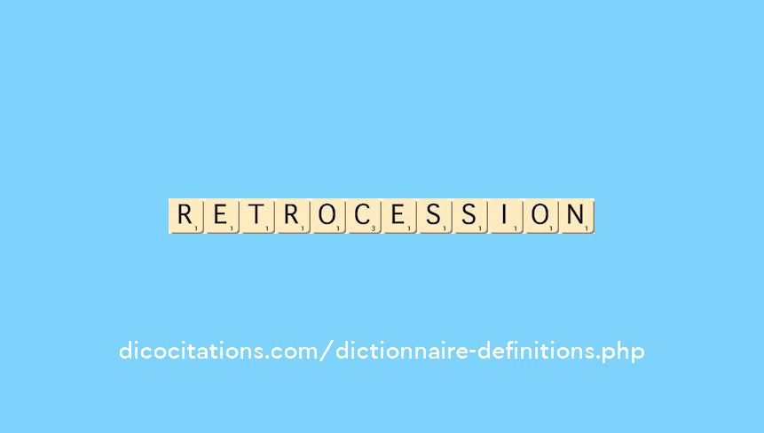 retrocession