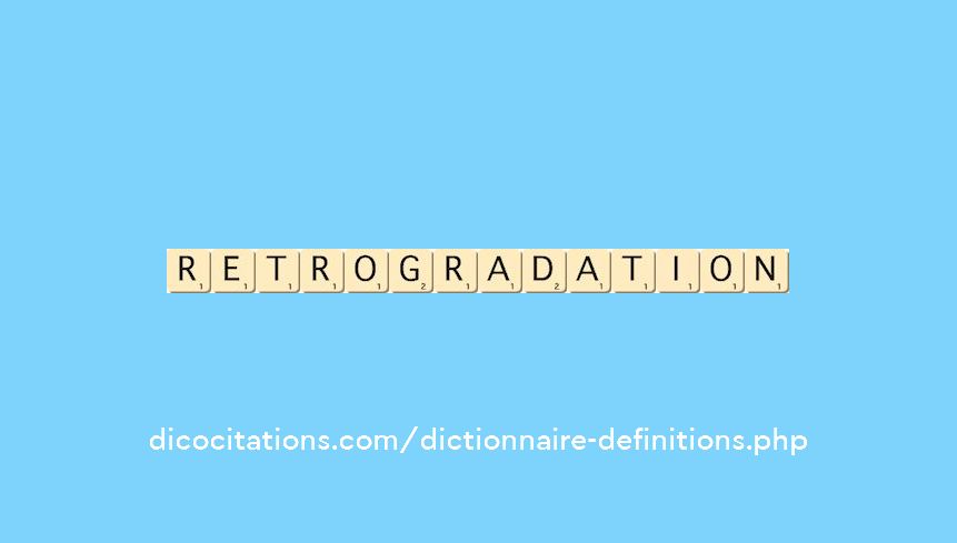 retrogradation