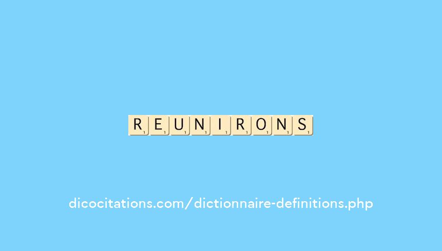 reunirons reunirons