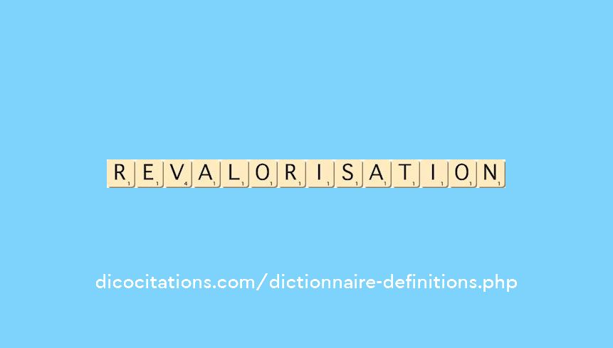 revalorisation