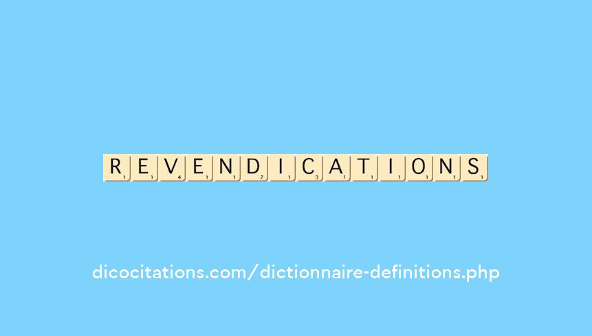 revendications