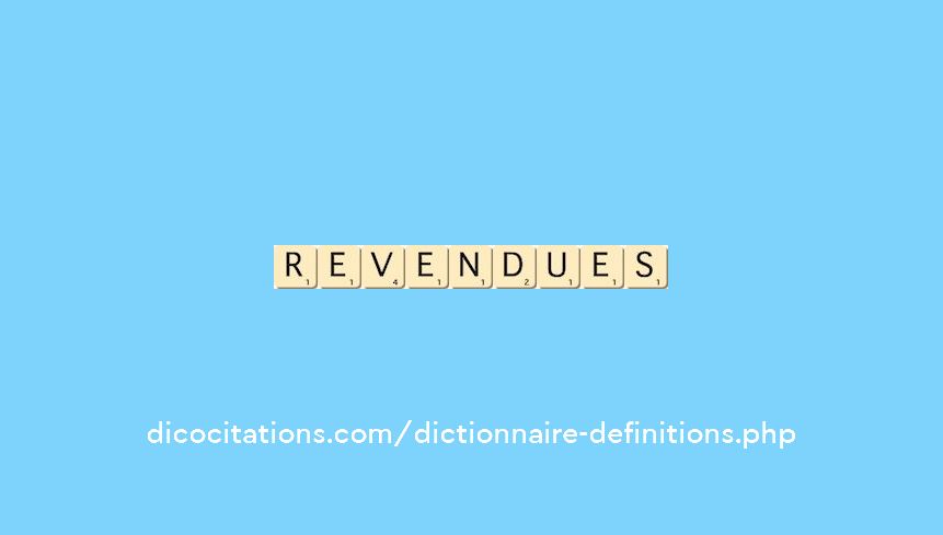 revendues revendues