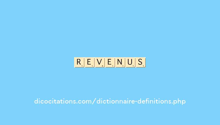 revenus
