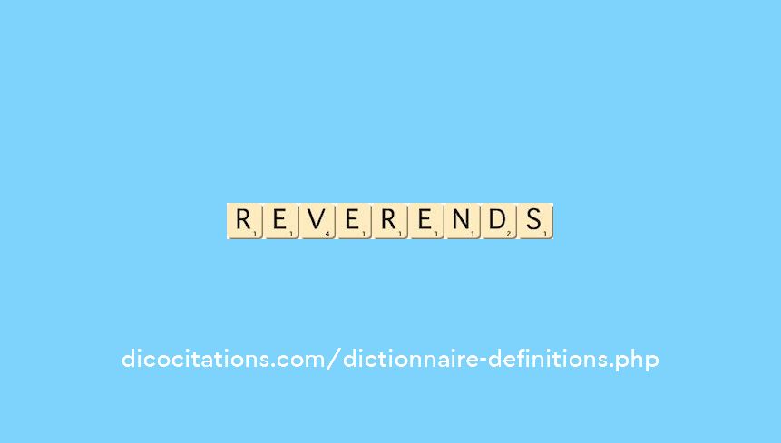 reverends reverends