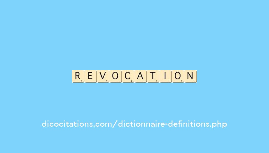 revocation