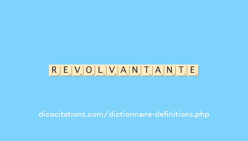 revolvant--ante