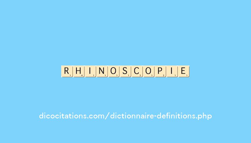 rhinoscopie rhinoscopie