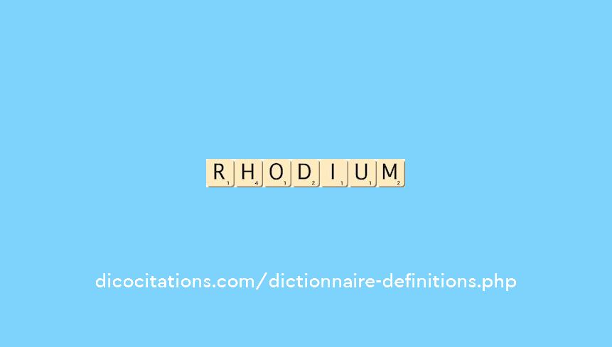rhodium rhodium