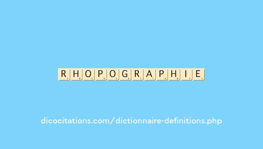 rhopographie
