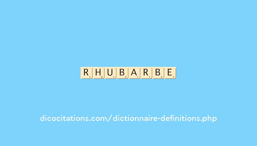 rhubarbe