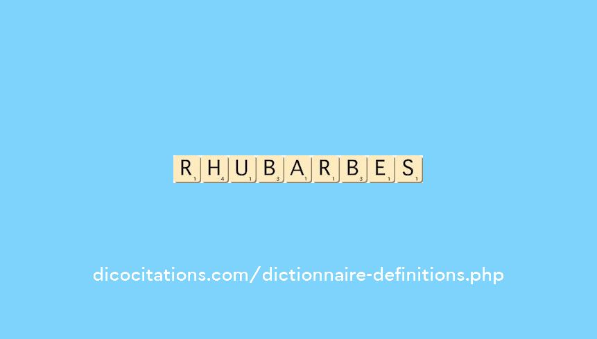 rhubarbes