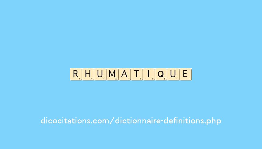 rhumatique