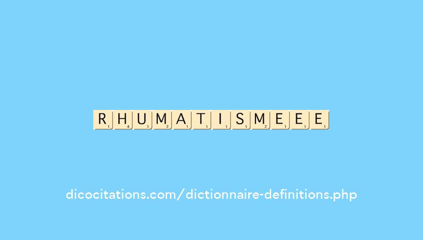 rhumatisme--ee
