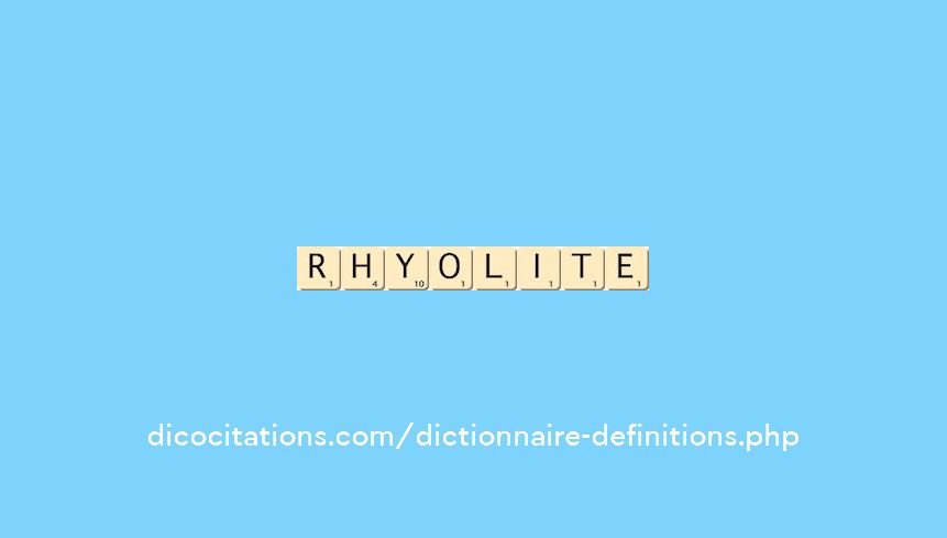 rhyolite rhyolite