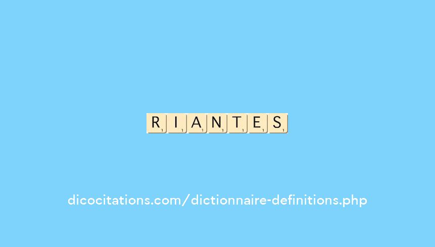 riantes riantes