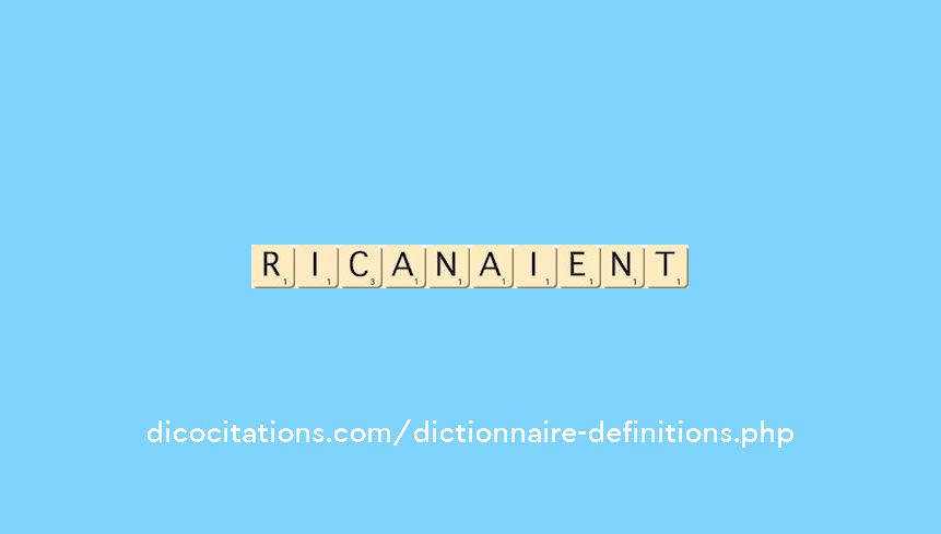 ricanaient ricanaient