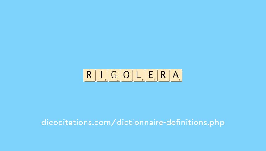 rigolera rigolera