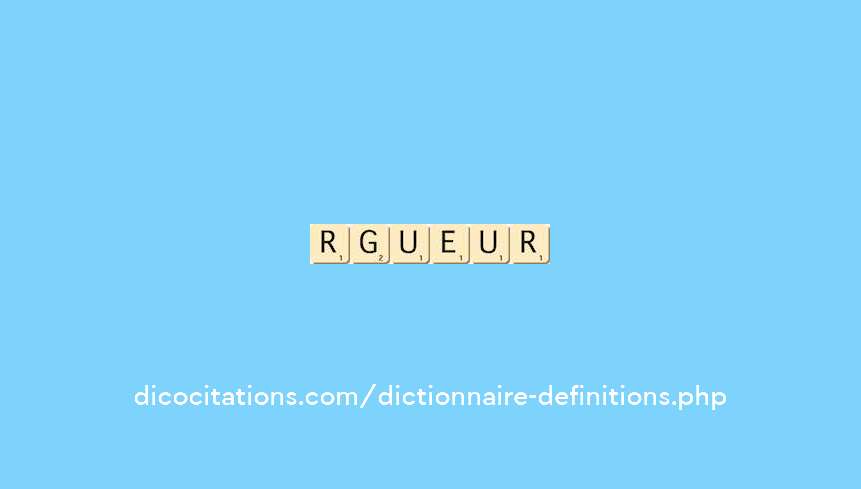 rigueur