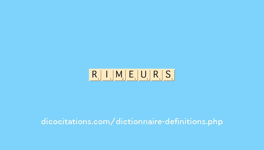 rimeurs rimeurs