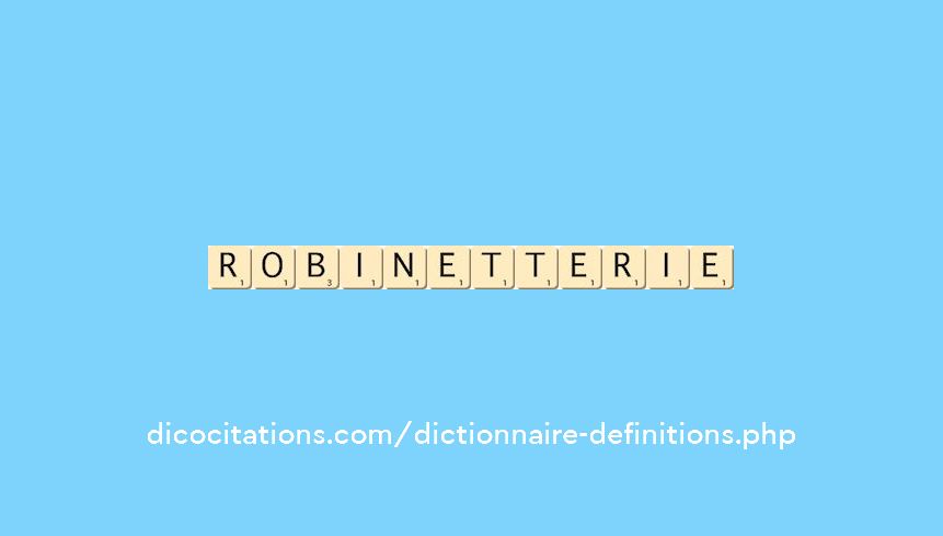 robinetterie robinetterie