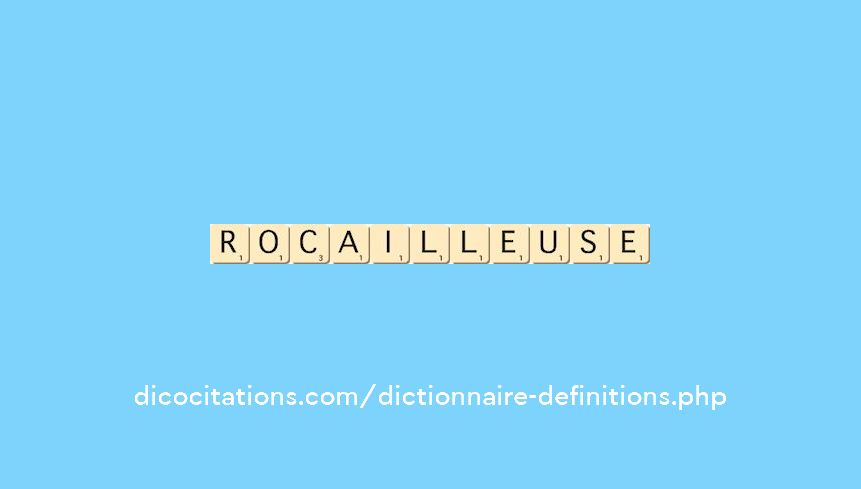 rocailleuse rocailleuse