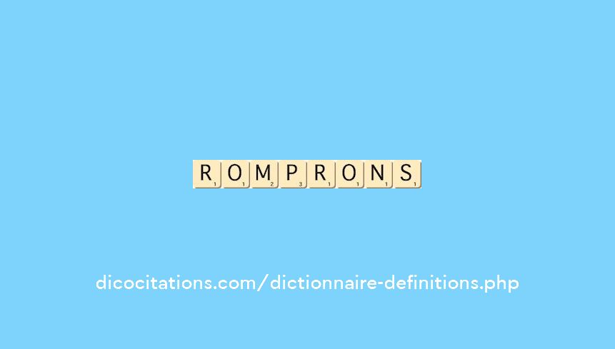 romprons romprons