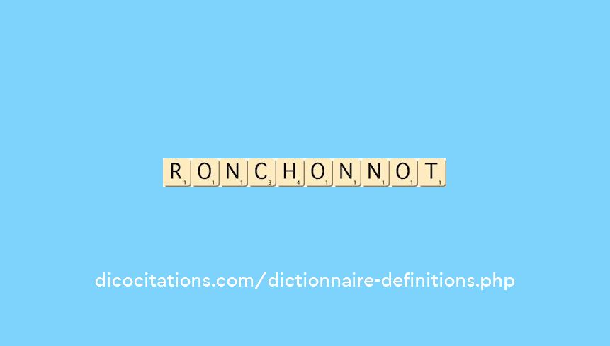ronchonnot ronchonnot