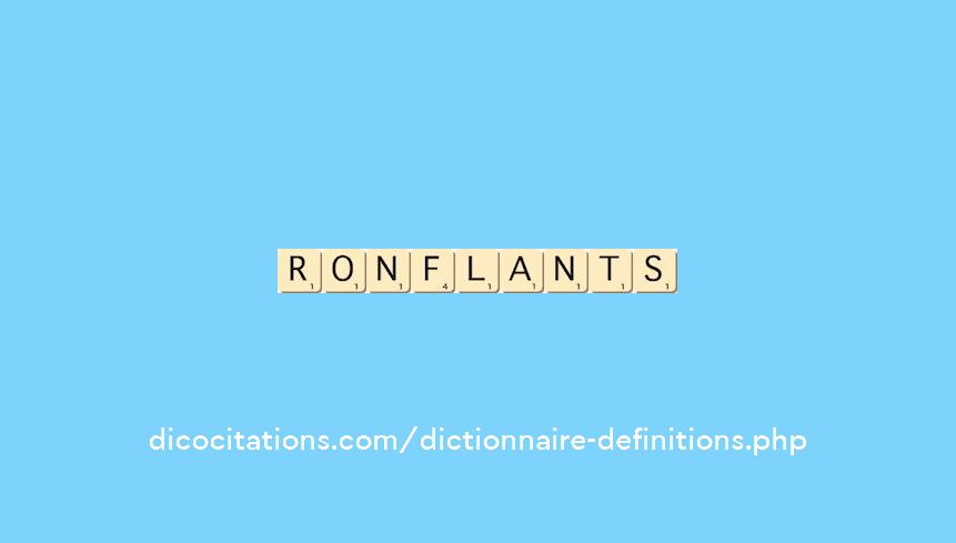 ronflants ronflants