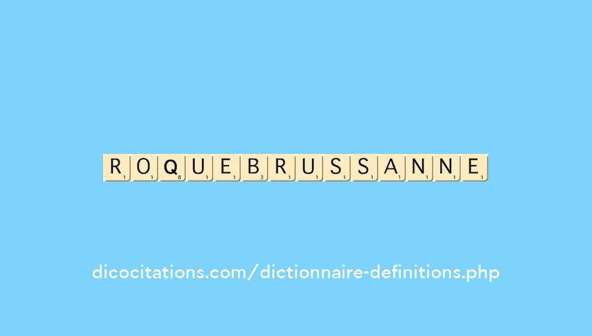 roquebrussanne