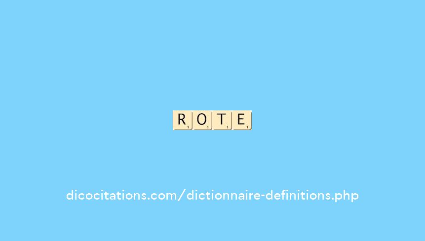 rote