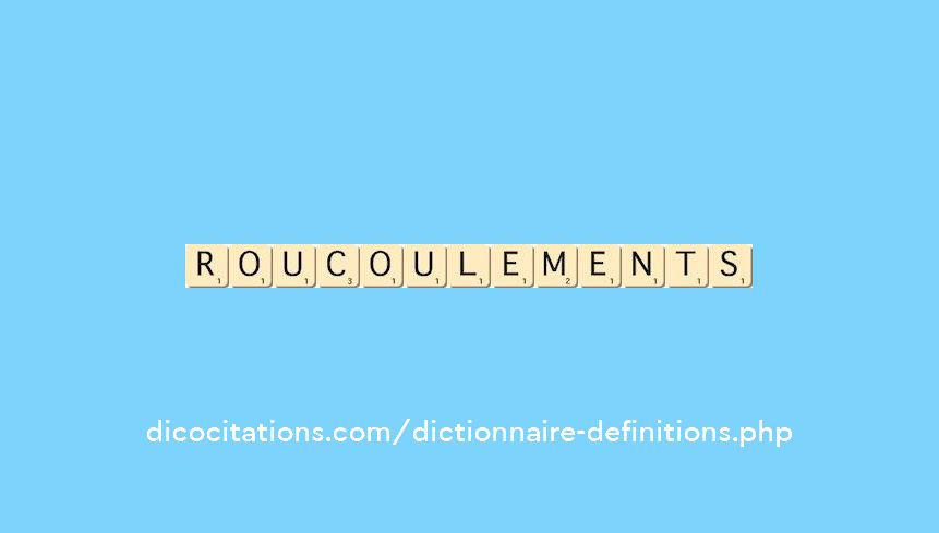 roucoulements roucoulements