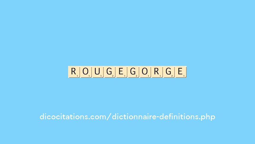 rouge-gorge rouge-gorge