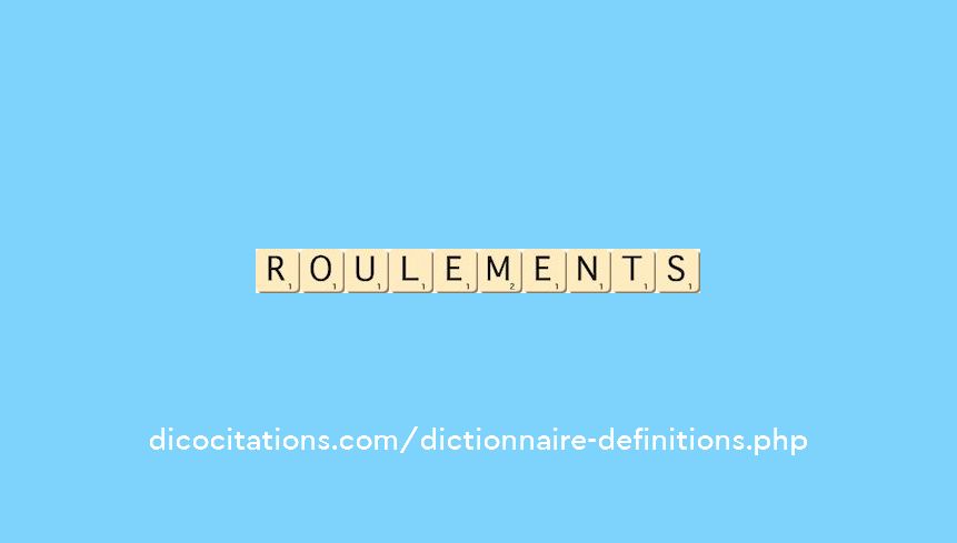 roulements roulements