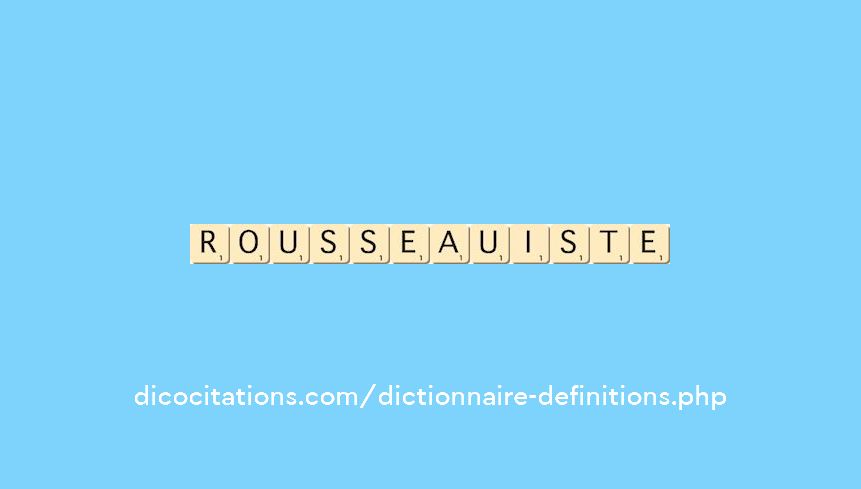 rousseauiste