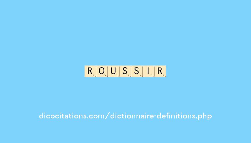 roussir roussir