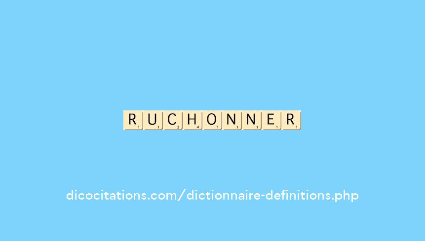 ruchonner