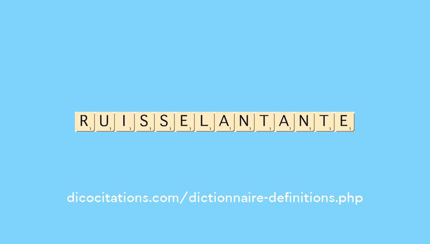 ruisselant--ante