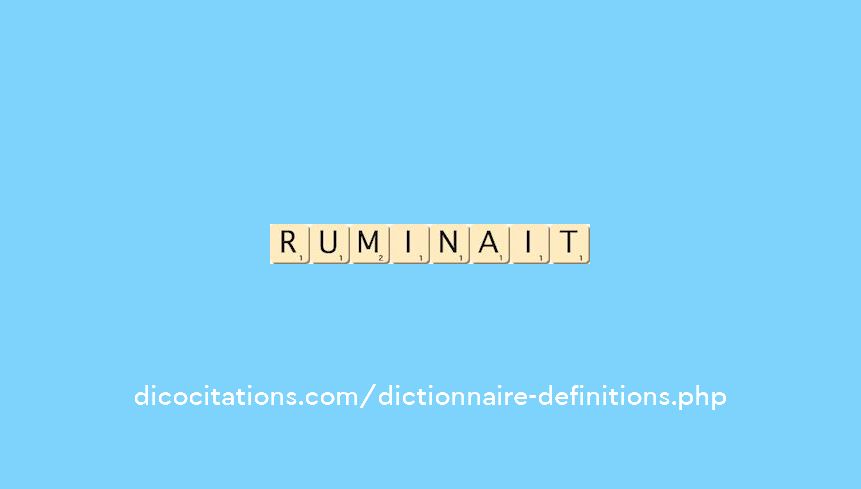ruminait