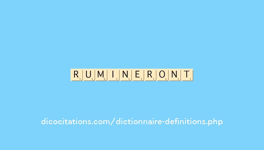 rumineront rumineront