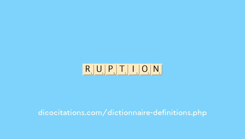 ruption