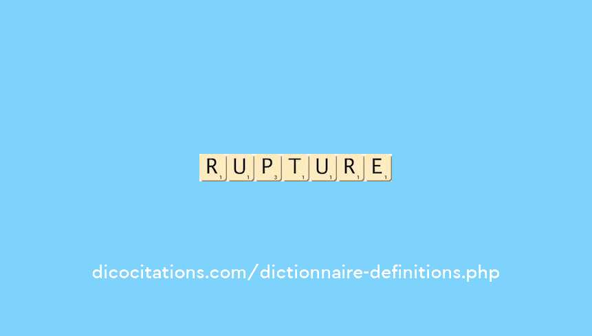 rupture rupture