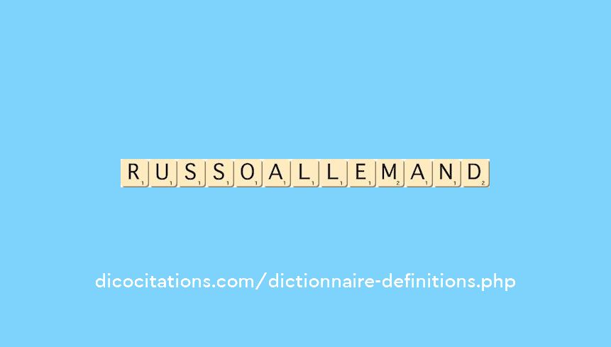 russo-allemand russo-allemand
