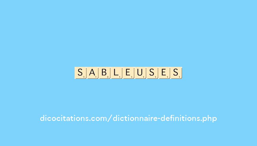 sableuses sableuses