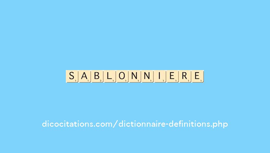 sablonniere