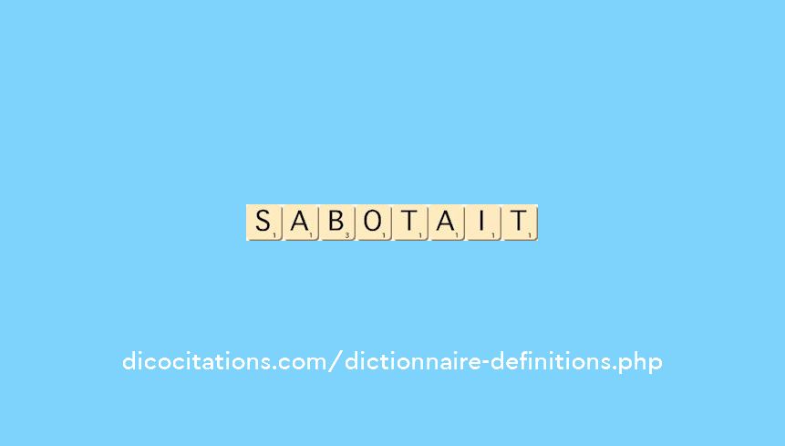 sabotait